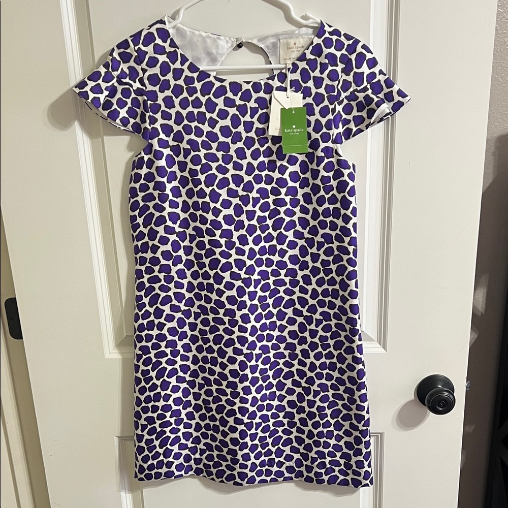 Kate Spade NWT Uma dress size 2 look for the silver lining silk